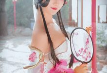 爆乳性感美女cos王者荣耀游园惊梦甄姬写真图片-亿套图