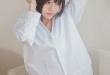 COS 桜桃喵 – 白衬衫散发 [494P]-亿套图