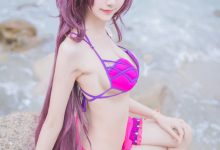 [Cosplay]木绵绵OwO - 泳装斯卡哈 [21P]-亿套图
