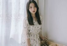 清新温婉美女碎花裙气质写真图片-亿套图