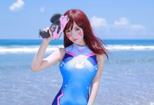 性感海边美女守望先锋cos美女图片-亿套图