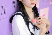 JK制服美女双马尾性感写真-亿套图