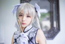 白丝旗袍美女尤物cos春日野穹福利写真图片-亿套图