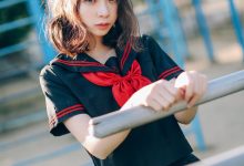 [Cosplay]疯猫ss – 室外JK [18P]-亿套图