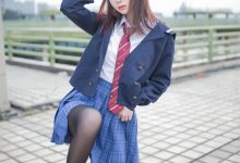 [Cosplay]疯猫ss – 天台JK-亿套图