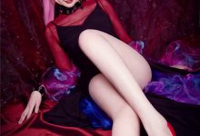 长腿性感美女cosplay黑暗小姐妩媚大胆写真图片-亿套图