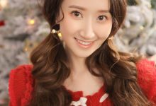 圣诞节美女白丝短裤美女模特写真-亿套图