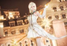 美女尤物cosplay英雄联盟光辉女郎拉克丝写真图片-亿套图