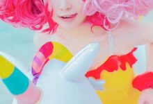 王者荣耀小乔夏日独角兽cos福利写真图片-亿套图