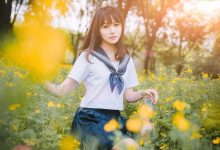 水手服美女清新养眼写真图片-亿套图