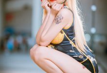 旗袍美女高开叉美腿性感同人cos写真-亿套图