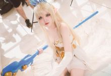 长腿性感美女cosplay英雄联盟迦娜图片-亿套图