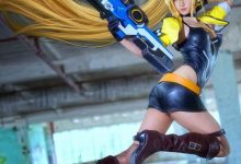 混血美女Cosplay莉莉少女咖啡枪朱诺埃蒙斯图片-亿套图