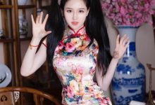 双马尾旗袍美女丰满性感写真图片-亿套图
