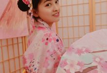 可爱粉嫩美女日系和服写真图片-亿套图
