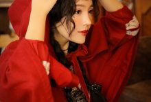 妖艳美女红色精灵cos美女性感写真-亿套图