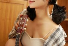 格子衬衫美女性感诱惑写真图片-亿套图
