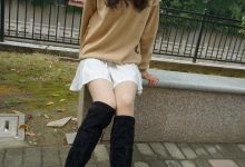 大生模拍 No.071 过膝靴灰丝 [77P1V-569MB]-亿套图