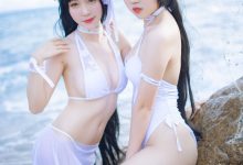 抖娘-利世图集 - 抖娘×不呆猫 獒犬海边泳装[41P／326MB]-亿套图