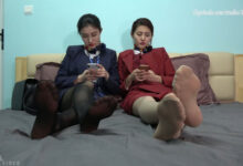 K&M 017-姐妹花黑肉丝空姐制服 [MP4-384MB]-亿套图