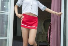 [MSLASS梦丝女神] 2021.06.21 灵唯 小红裙私房秀 王者版-亿套图