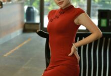 [IESS异思趣向] 2021.10.15 丝享家948：小婕《红色旗袍》[90P／120MB]-亿套图