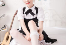 [SSA丝社]超清写真 NO.025 琪琪 甜美风女仆白色长筒丝袜[99P-0.99GB]-亿套图