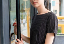 SIW斯文传媒 048 中式条纹小清新短袖连衣裙 - 丽莉 [64P-187M]-亿套图