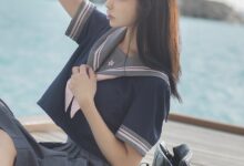 南桃Momoko NO.41 蓝jk [12P-16MB]-亿套图
