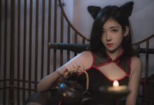 南桃Momoko NO.56 黑旗袍，福利向 [25P-33MB]-亿套图