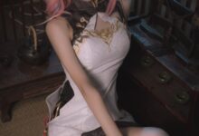 南桃Momoko NO.63 八重樱旗袍 [17P-18MB]-亿套图