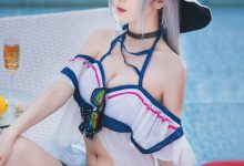 弥音音 — 明日方舟 斯卡蒂泳装 [24P-316M]-亿套图