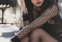 柒柒要乖哦 - NO.18 街拍黑皮裙 [17P-196MB]-亿套图