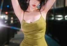 Tina很妖孽呀 - NO.07 绿色连衣裙 [35P-208MB]-亿套图