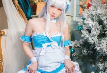瓜希酱 - NO.61 碧蓝航线 小天鹅女仆 [22P-100MB]-亿套图