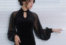 [IESS异思趣向] 2022.12.15 丝享家 1299 小宝《黑色旗袍白纸扇》[86P-86.7M]-亿套图