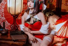 二佐Nisa - NO.151 碧蓝柴郡旗袍 [32P-591MB]-亿套图