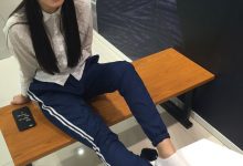 [YJ街拍]001 商场帆布鞋棉袜[26P-26MB]-亿套图