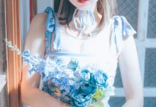 ElyEE子 - NO.122 2023.august D-復古水藍花 Vintage Aqua Blossom [38P-159MB]-亿套图