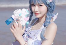 彩芸_Nebula - NO.01 渐变贝壳白紫 [15P-72MB]-亿套图
