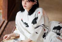 蛋黄酱 橘猫juju 水墨丹青和服写真 [28P-81MB]-亿套图