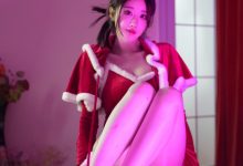 轩子巨2兔 - 圣诞白色马油袜 [20P-34MB]-亿套图