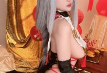 rioko凉凉子(肉扣热热子)视图 – 申鹤旗袍(40P+6V-1.48GB)-亿套图