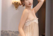 唐安琪《黄色薄纱轻透连衣长裙》原版写真 [82P-902MB]-亿套图