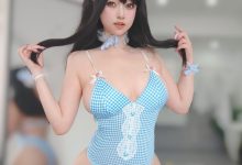 女主K  - 蓝色泳装女仆 [94-362MB]-亿套图
