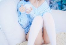 Tina很妖孽呀 – 蓝色秋冬毛衣 [27P-168MB]-亿套图