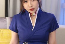 小女巫露娜 最新团订写真 蓝色妖姬 深航制服诱惑-亿套图