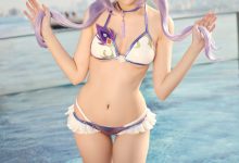 ZinieQ – NO.125 Keqing Swimsuit[15P-440M]-亿套图