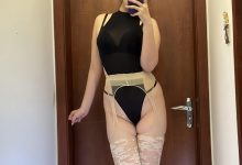 美邵女Baby - 白色嵌花肉丝+黑丁[26P+1V-99MB]-亿套图