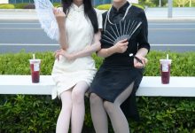 初夏女神 NO.279 柒柒、双双 黑白旗袍[140P+1V／5.30GB]-亿套图